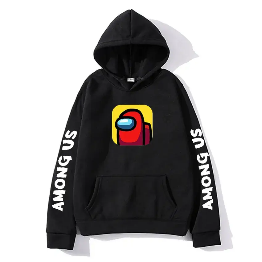 Men Among Us Printed Hoodie Yellow 2020 - Image 2