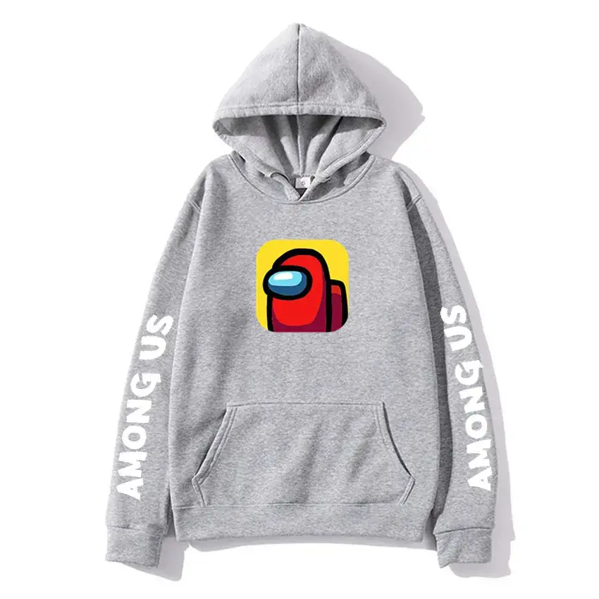 Men Among Us Printed Hoodie Yellow 2020 - Image 3