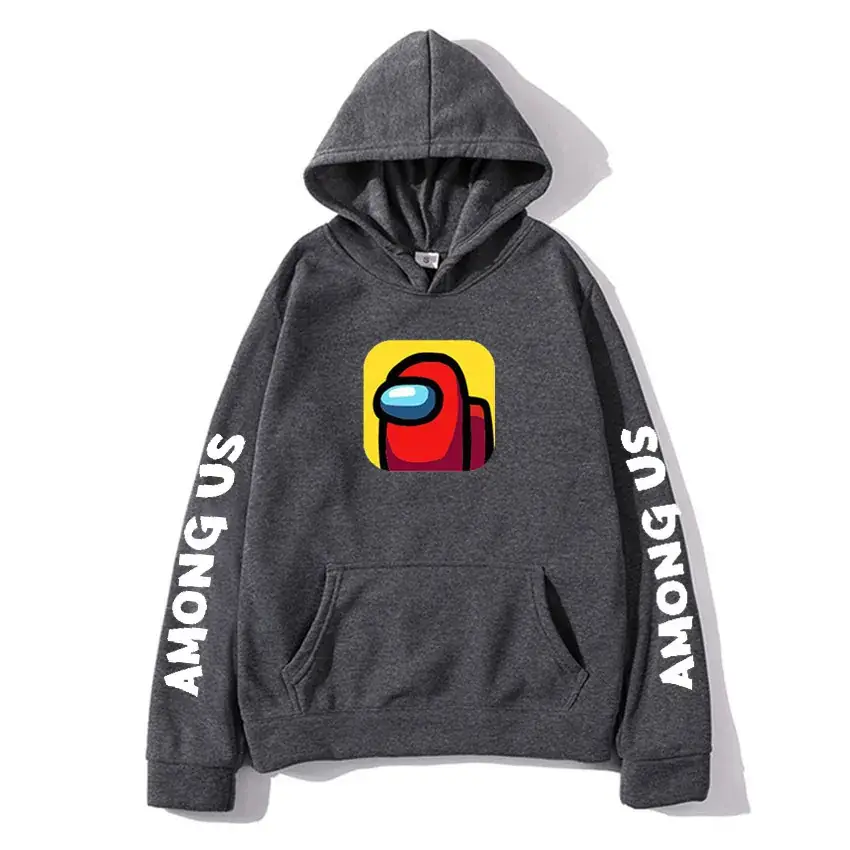 Men Among Us Printed Hoodie Yellow 2020 - Image 4
