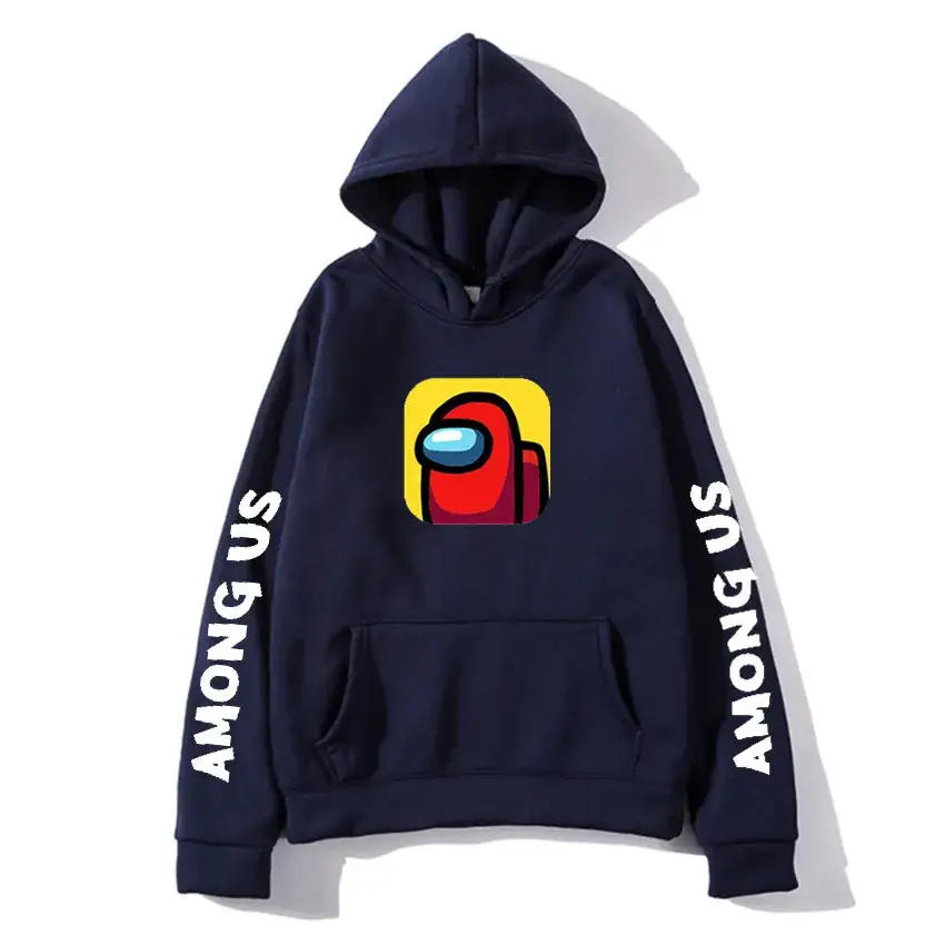 Men Among Us Printed Hoodie Yellow 2020 - Image 9