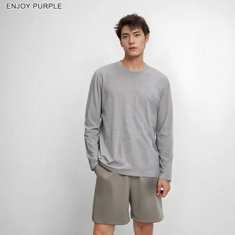 Men 905 Long Sleeve Pure Cotton T-Shirt 230g — feature 4