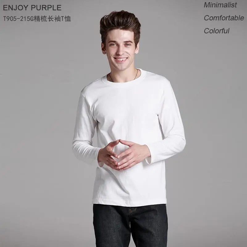 Men 905 Long Sleeve Pure Cotton T-Shirt 230g — feature 5