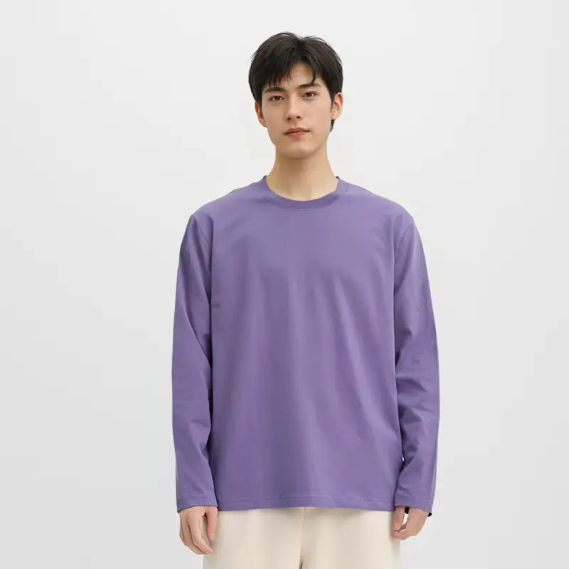 Men 905 Long Sleeve Pure Cotton T-Shirt 230g — feature 6