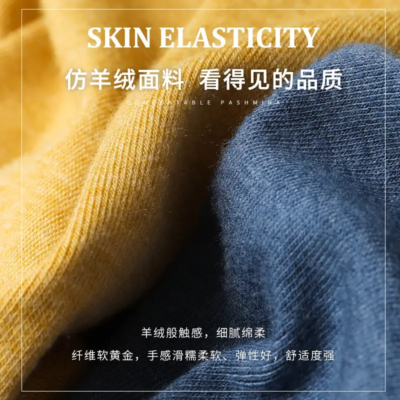 Women's Blue Collar Turtleneck Shirt for Women Autumn Winter Slim Fit - Image 16