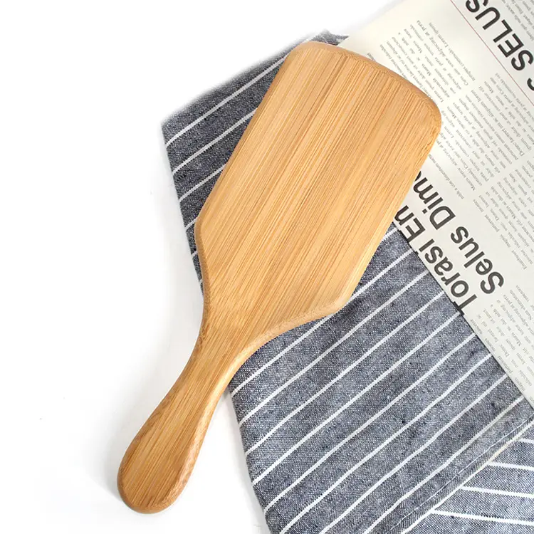 Bamboo Hair Brush for Scalp Massage & Curling - Image 6