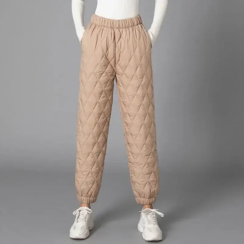 Black Wide Leg Cotton Trouser for Women Autumn Winter - Image 24