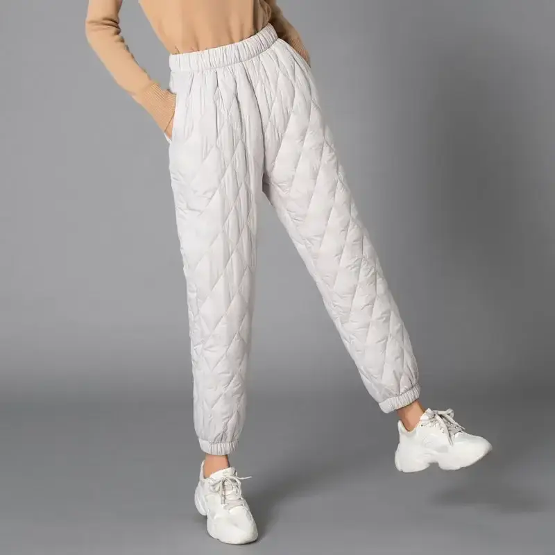 Black Wide Leg Cotton Trouser for Women Autumn Winter - Image 39