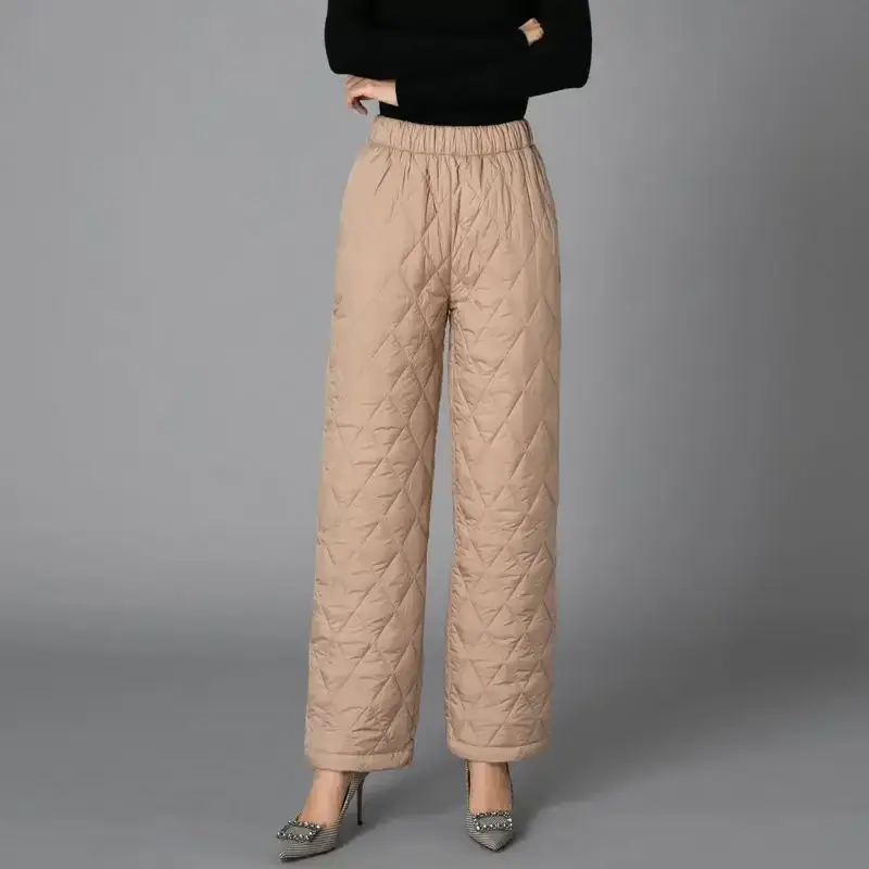 Black Wide Leg Cotton Trouser for Women Autumn Winter - Image 8