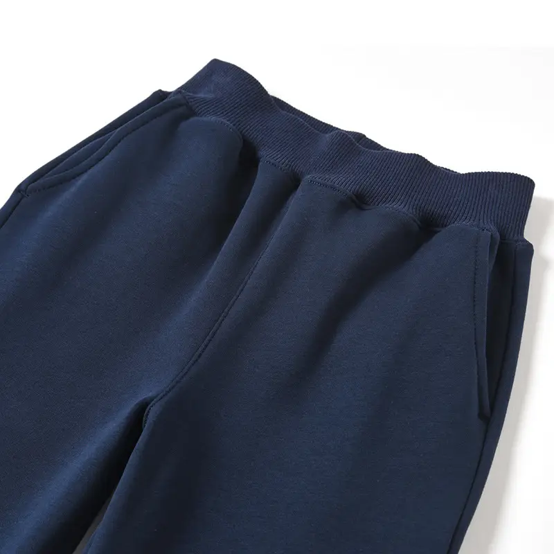 Fat Kids Fleece Pants Grey Plus Size School Uniform