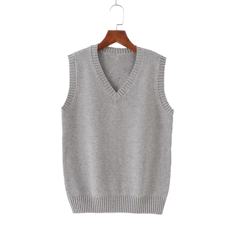 Women V Neck Jk Vest Yellow Sleeveless - Image 3