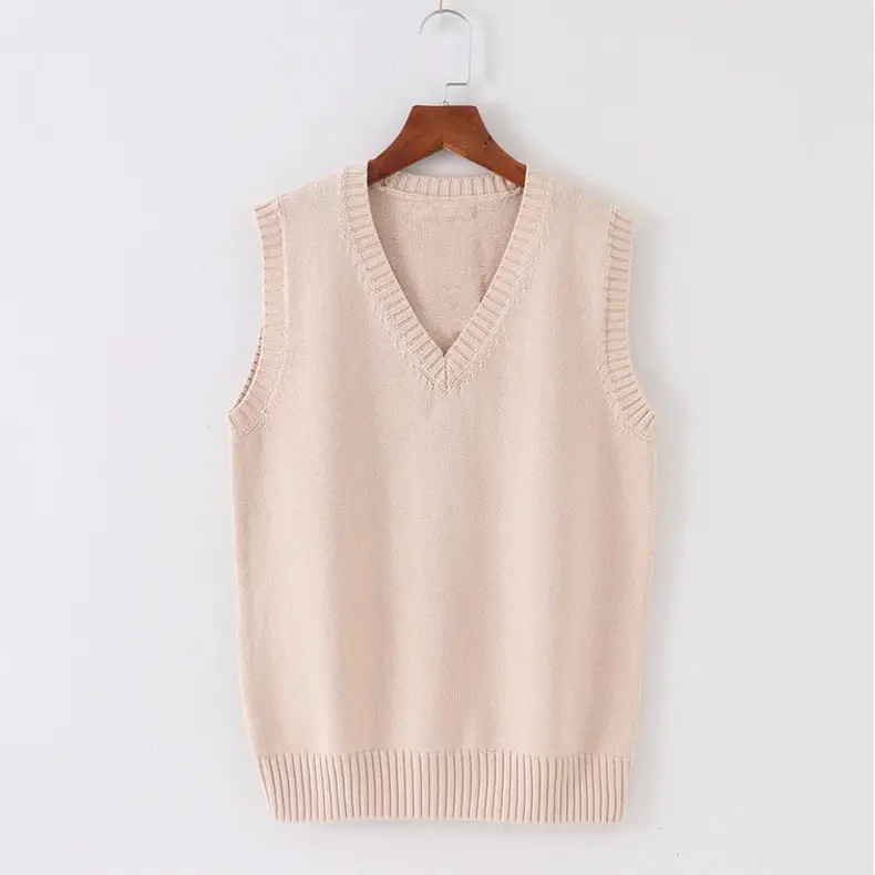 Women V Neck Jk Vest Yellow Sleeveless - Image 6