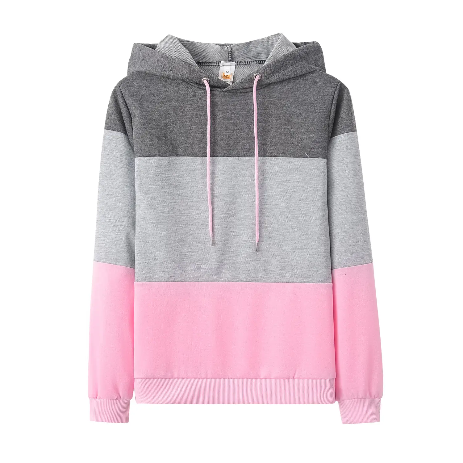 Women Grey Pink Hooded Leggings Set for Women - Image 2