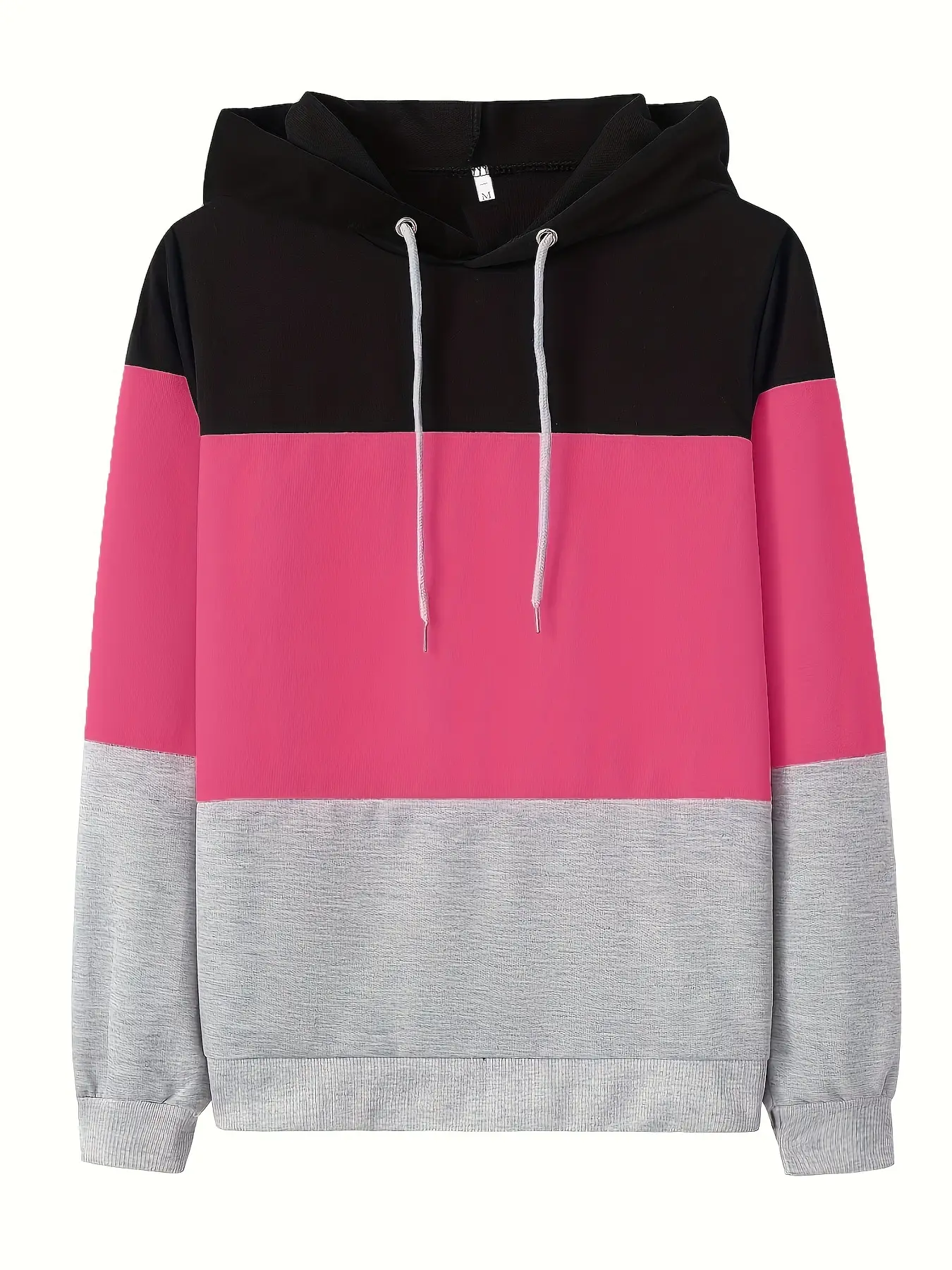 Women Grey Pink Hooded Leggings Set for Women - Image 3