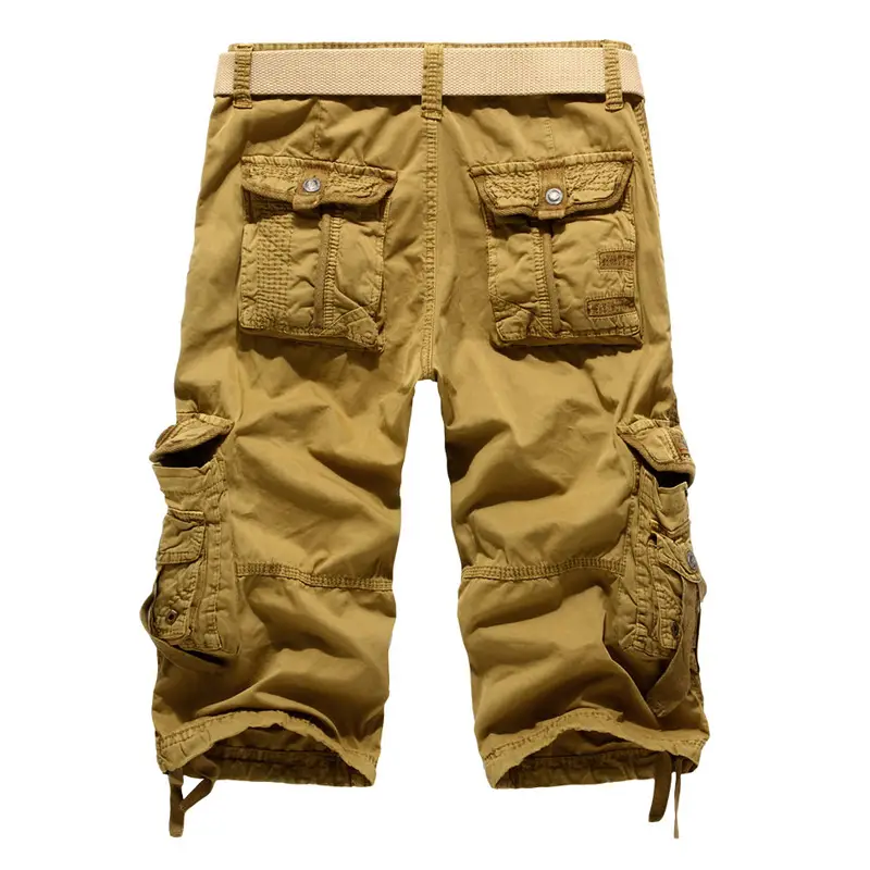 Men's Multi-Pocket Cargo Pants Grey Plus Size