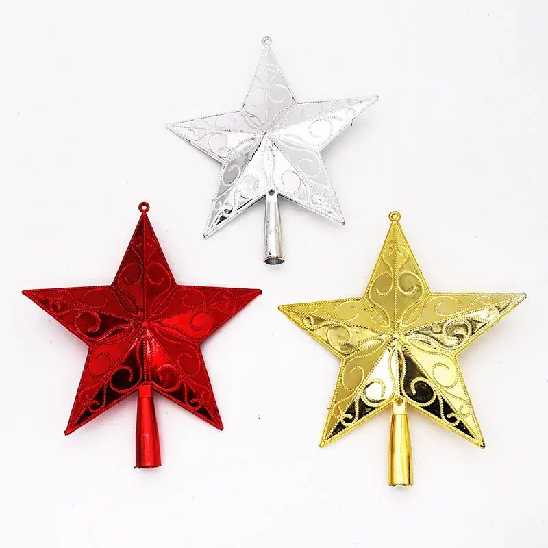 Red 3D Star Pendant Christmas Decoration 20cm - Image 4