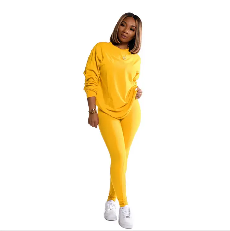 Purple Long Pants Sports Suit for Women Autumn Winter — feature 31