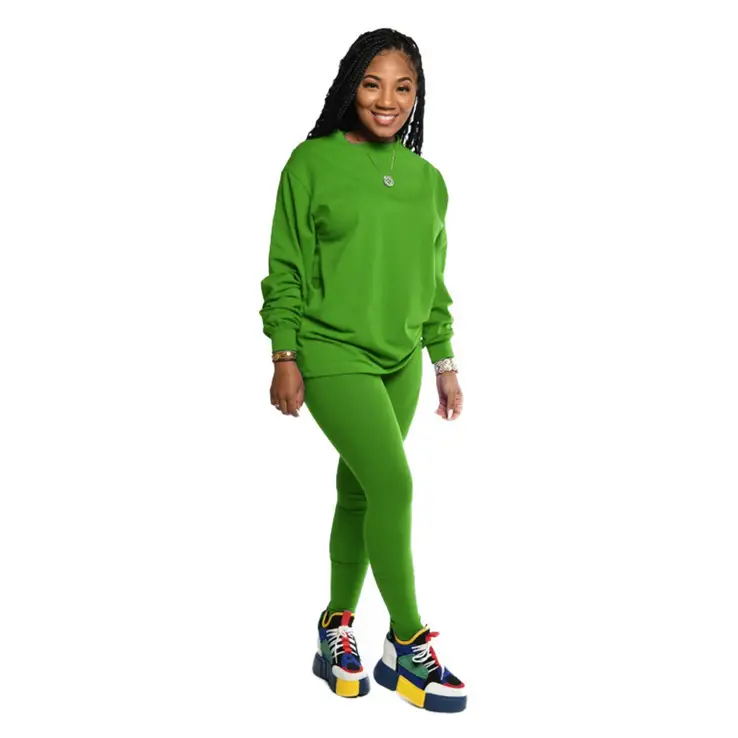 Purple Long Pants Sports Suit for Women Autumn Winter - Image 9