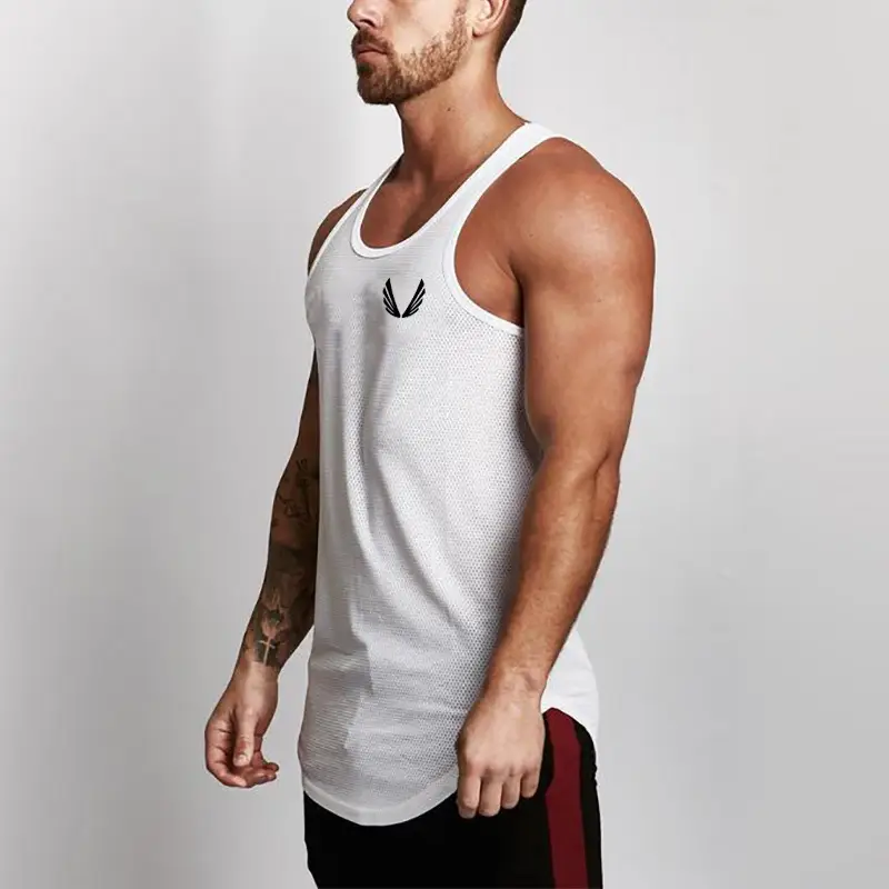 Men's Brown Grid T-Shirt Quick Dry Gym Wear - Image 7