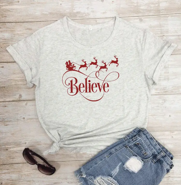 Believe Crown Deer Pink Women T-Shirt