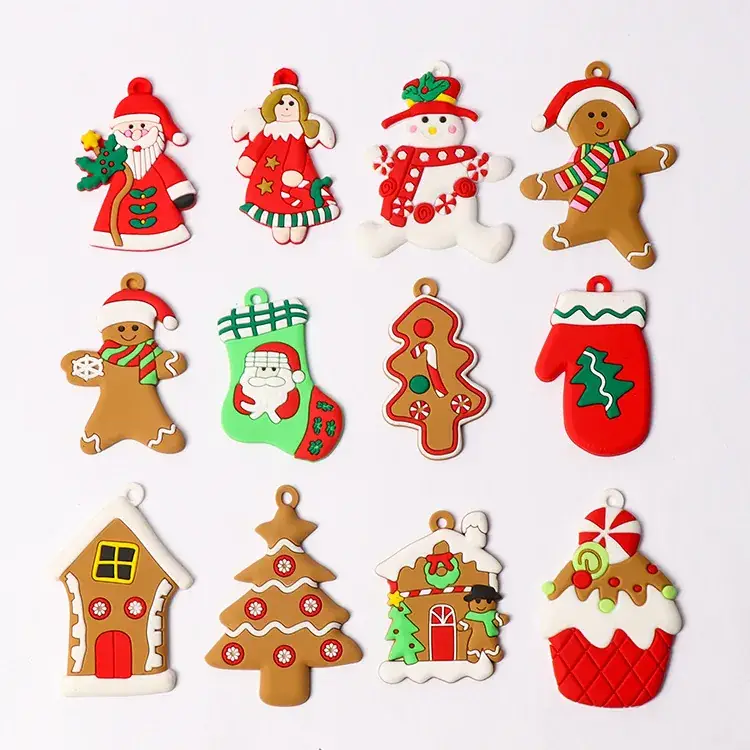 Gingerbread Man Christmas Tree Pendant 12cm High — feature 3