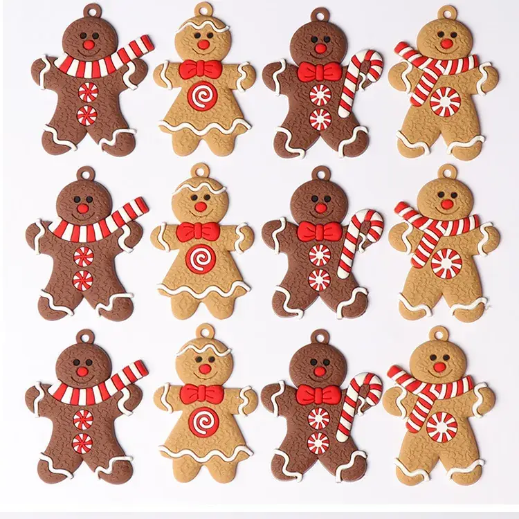 Gingerbread Man Christmas Tree Pendant 12cm High - Image 2