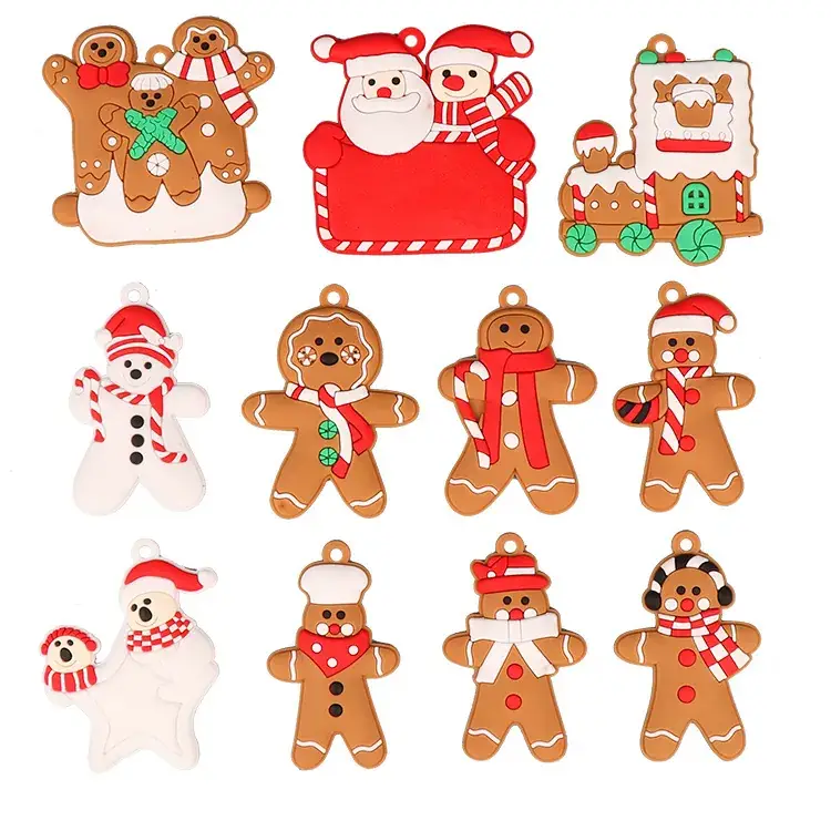 Gingerbread Man Christmas Tree Pendant 12cm High - Image 7