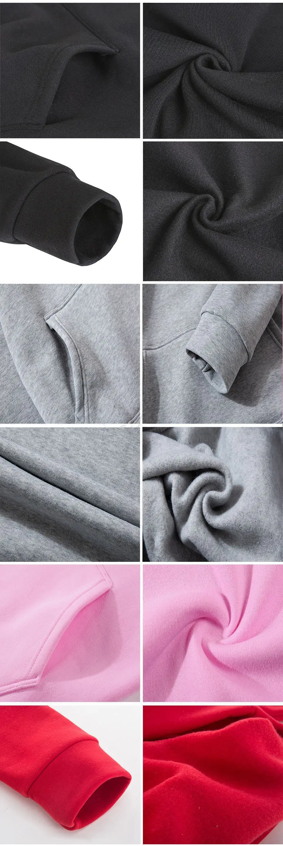 Men Fleece Lined Hoodie Sweatpants Maroon 220g — feature 17