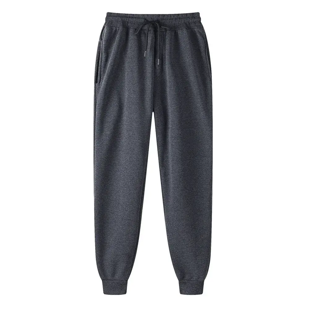 Men Fleece Lined Hoodie Sweatpants Maroon 220g - Image 19