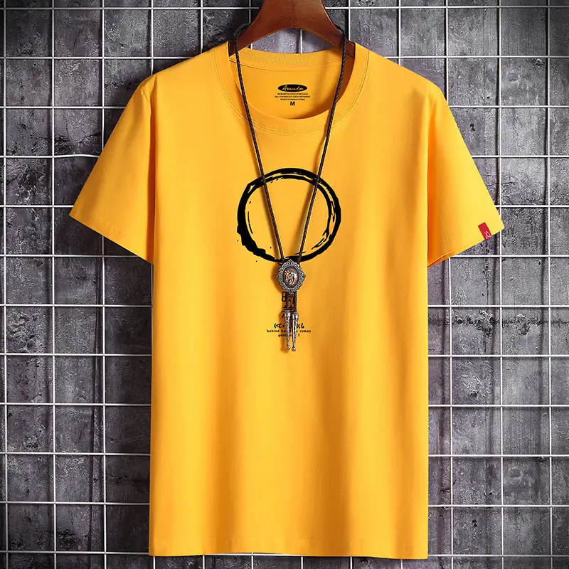 Men Light Blue Cotton T-Shirt with Stethoscope Print