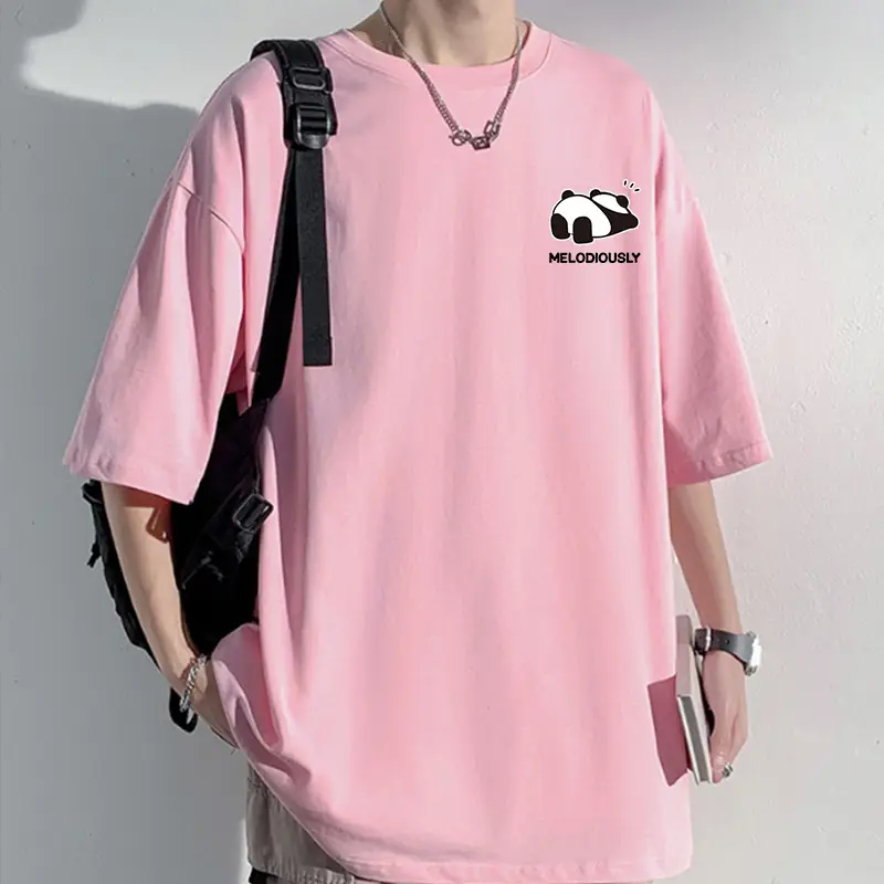 220g Heavy White Men's Round Neck T-Shirt