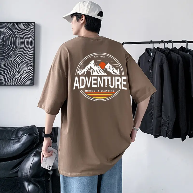 Men's 220g Cotton Adventure Print T-Shirt - Image 13