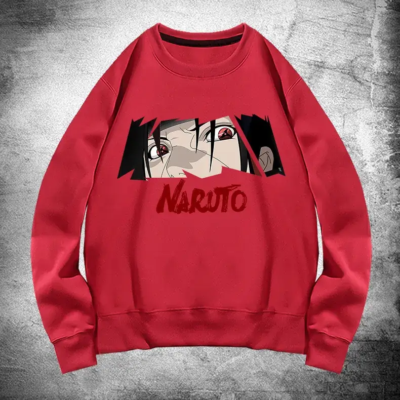 Naruto Graphic Sweatshirt White Men Women Spring Autumn - Image 12
