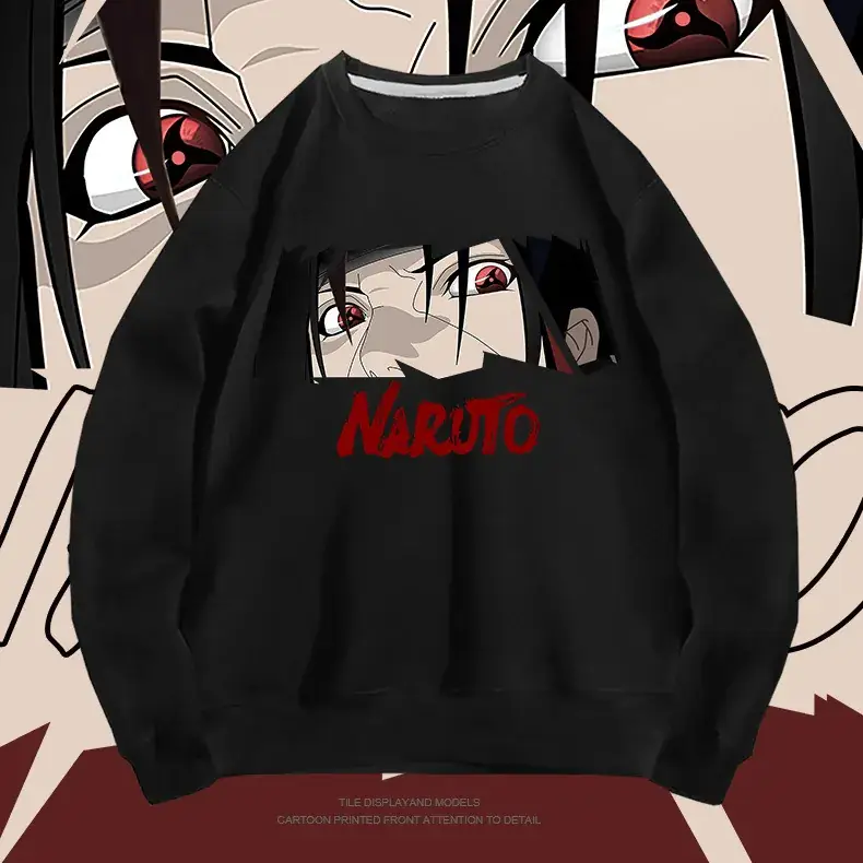 Naruto Graphic Sweatshirt White Men Women Spring Autumn - Image 13