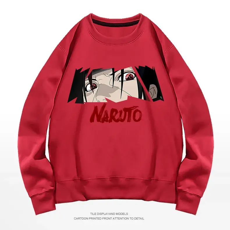 Naruto Graphic Sweatshirt White Men Women Spring Autumn - Image 4