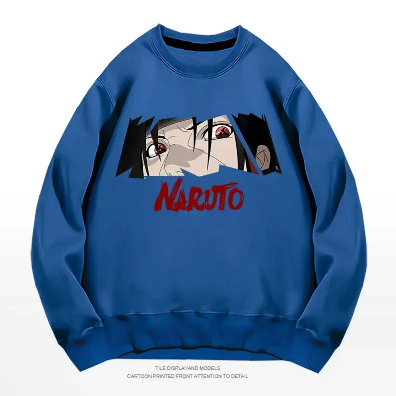 Naruto Graphic Sweatshirt White Men Women Spring Autumn - Image 5
