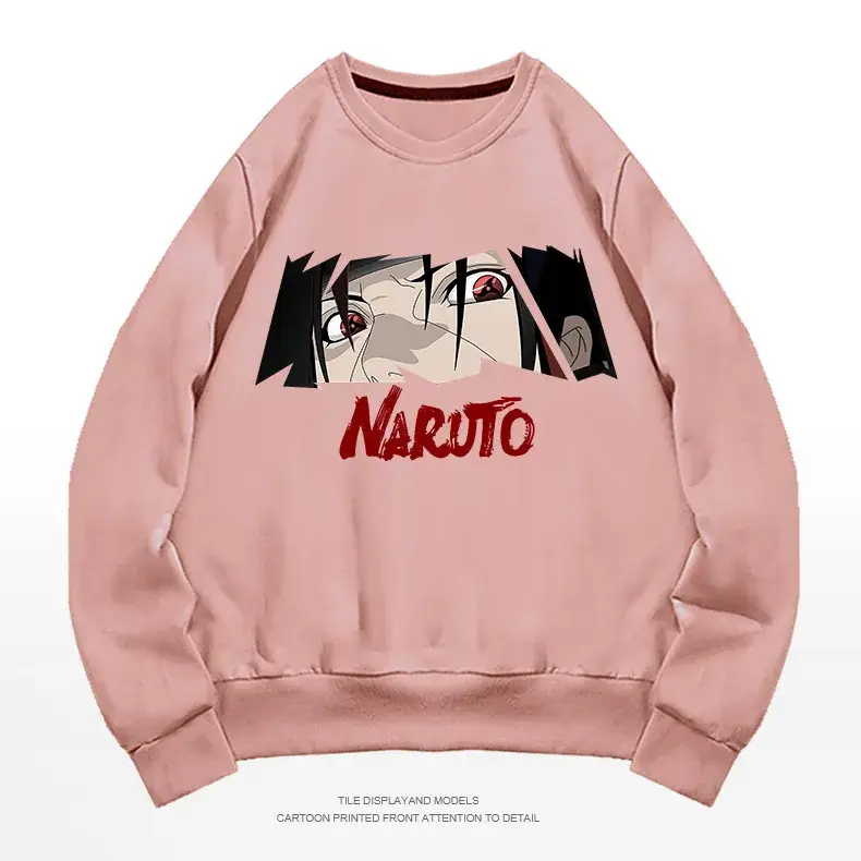 Naruto Graphic Sweatshirt White Men Women Spring Autumn - Image 7