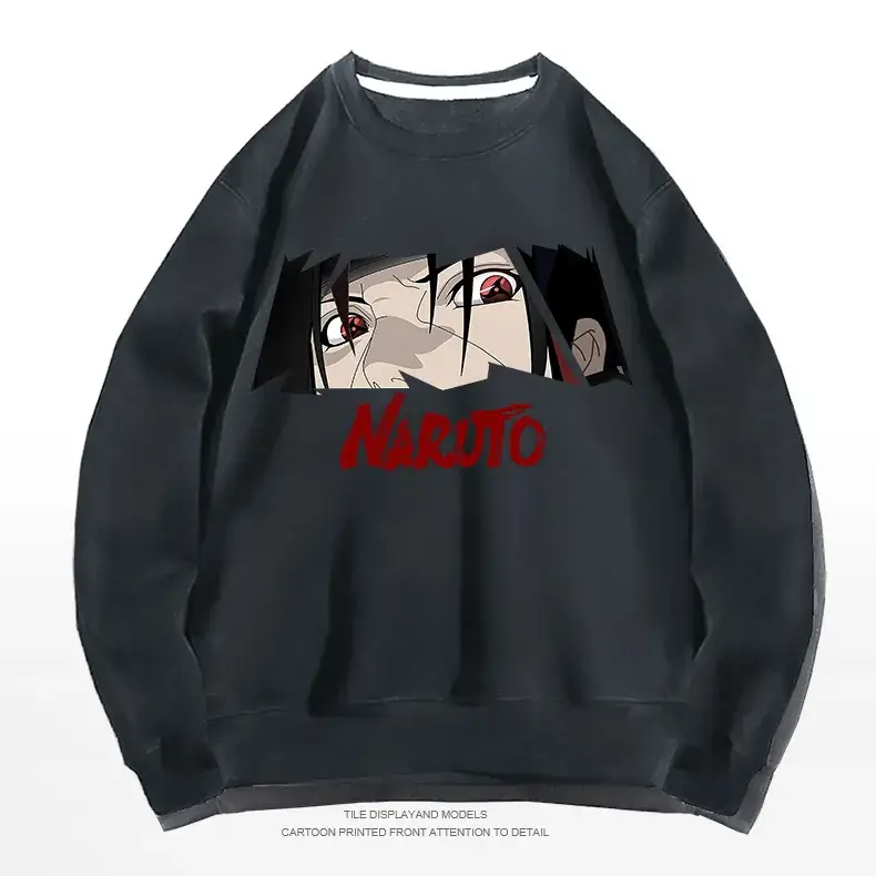 Naruto Graphic Sweatshirt White Men Women Spring Autumn - Image 9