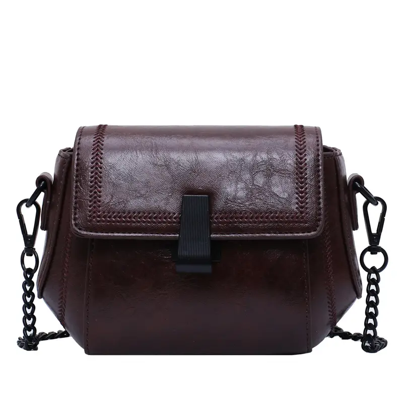 Korean Style Chain Bag Women Shoulder Crossbody Black 2020 - Image 4
