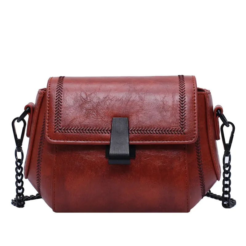 Korean Style Chain Bag Women Shoulder Crossbody Black 2020 - Image 5