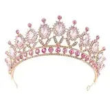 Bridal Crown with Rhinestones Alloy Baroque Design — feature 2