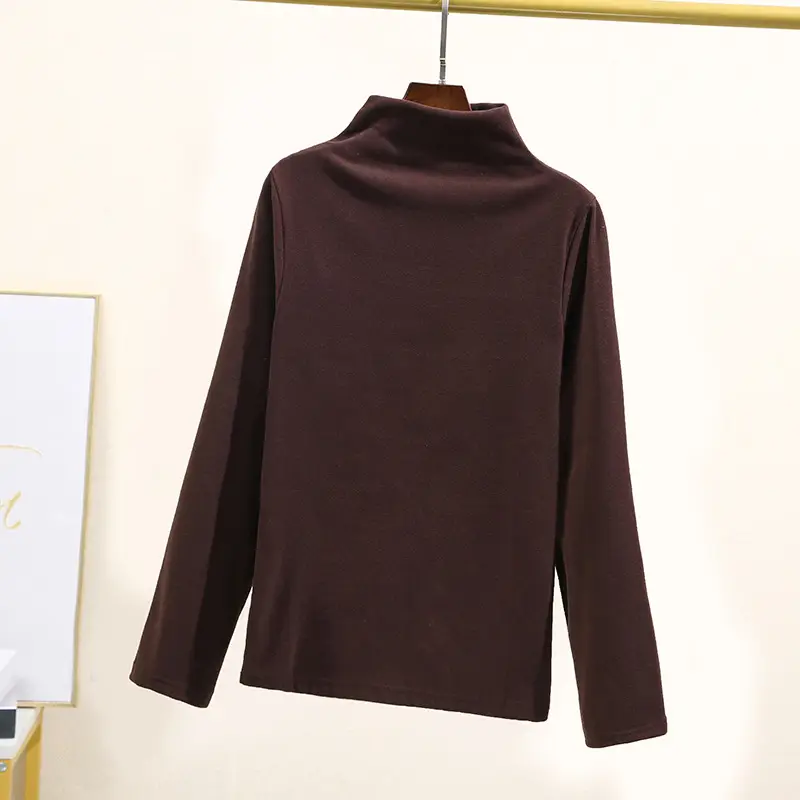 Women's 2024 Velvet High Collar Sweater Coat Green - Image 8