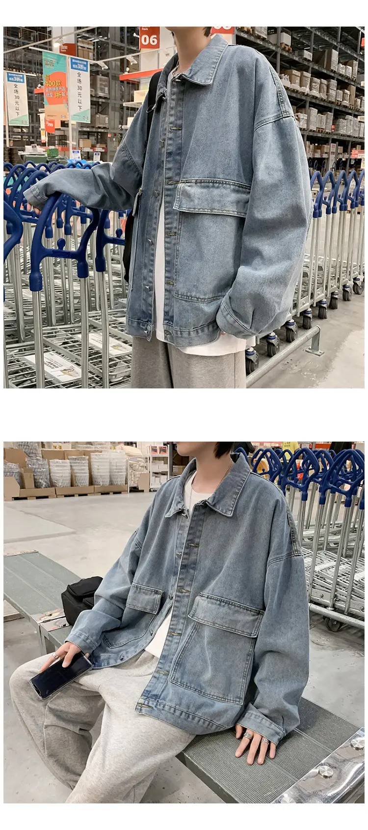 Men's 2020 Denim Jacket Korean Style Casual Outerwear — feature 5