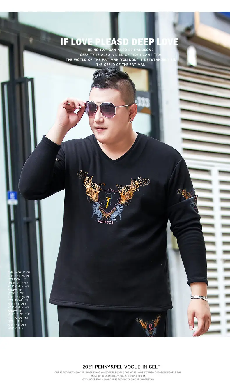Men Black Graphic Long Sleeve T-Shirt Extra Large — feature 10