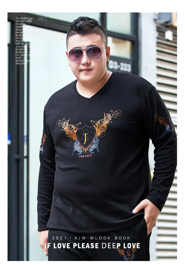 Men Black Graphic Long Sleeve T-Shirt Extra Large — feature 6