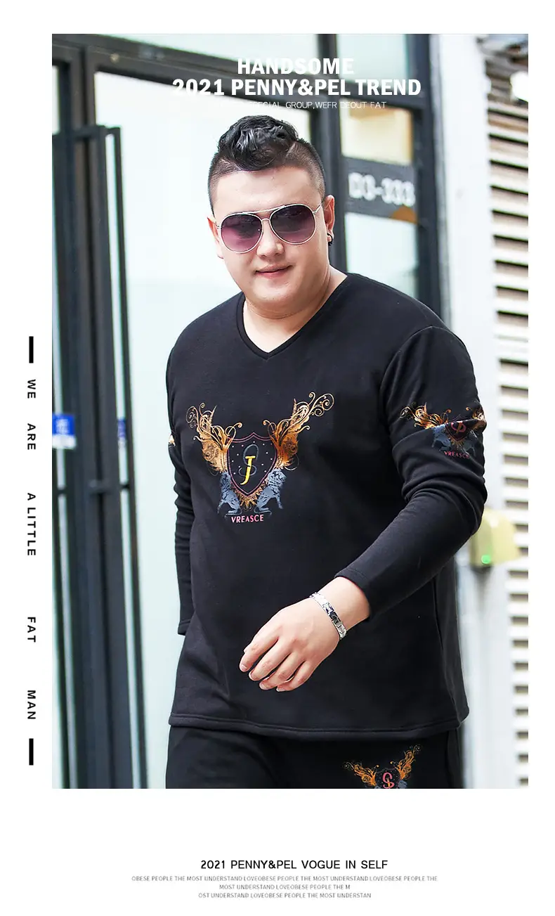 Men Black Graphic Long Sleeve T-Shirt Extra Large — feature 9