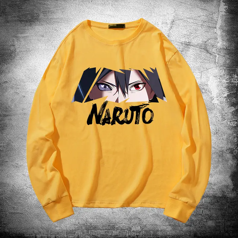Naruto Sasuke Cotton Long Sleeve Crewneck Shirt - Image 12