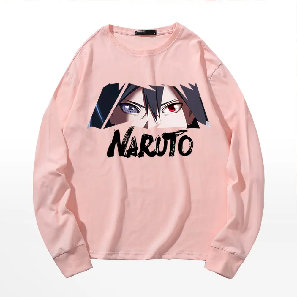 Naruto Sasuke Cotton Long Sleeve Crewneck Shirt - Image 8