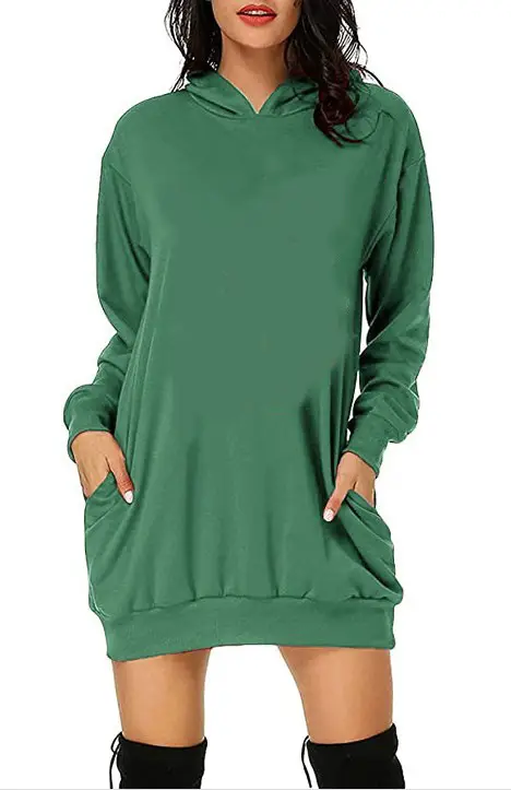 2020 Winter Black Hoodie with Hip Pocket & Sweatpants - Image 2