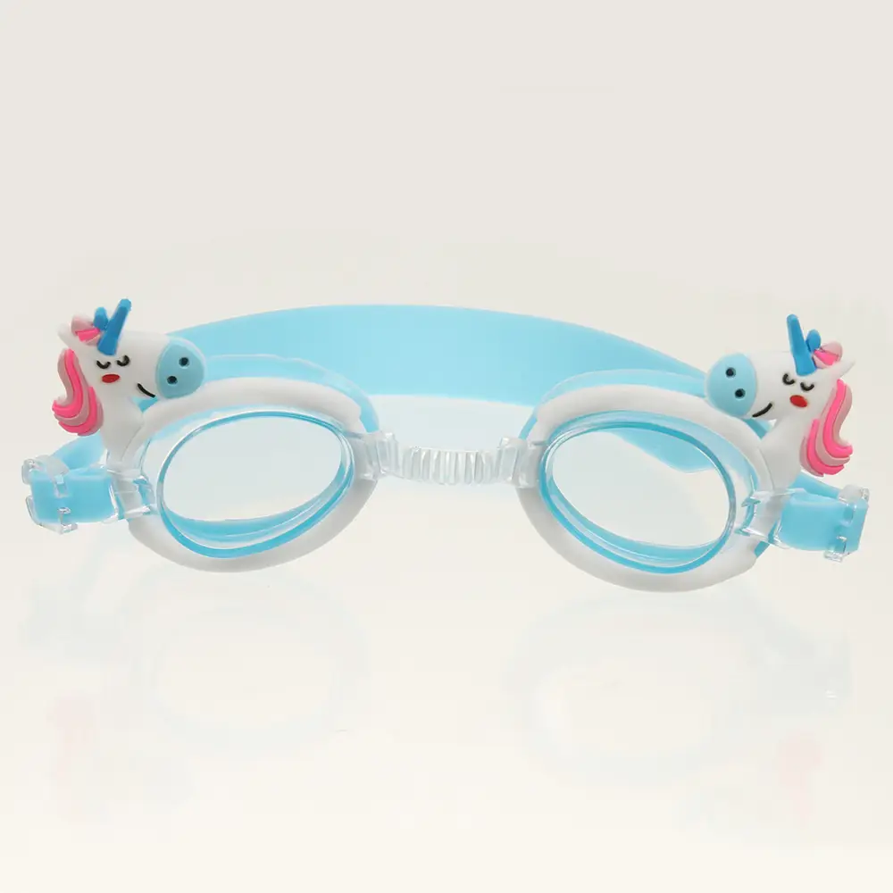 Factory direct selling hot children swimming goggles HD waterproof unicorn crab cartoon swimming goggles cute swimming glasses — feature 14