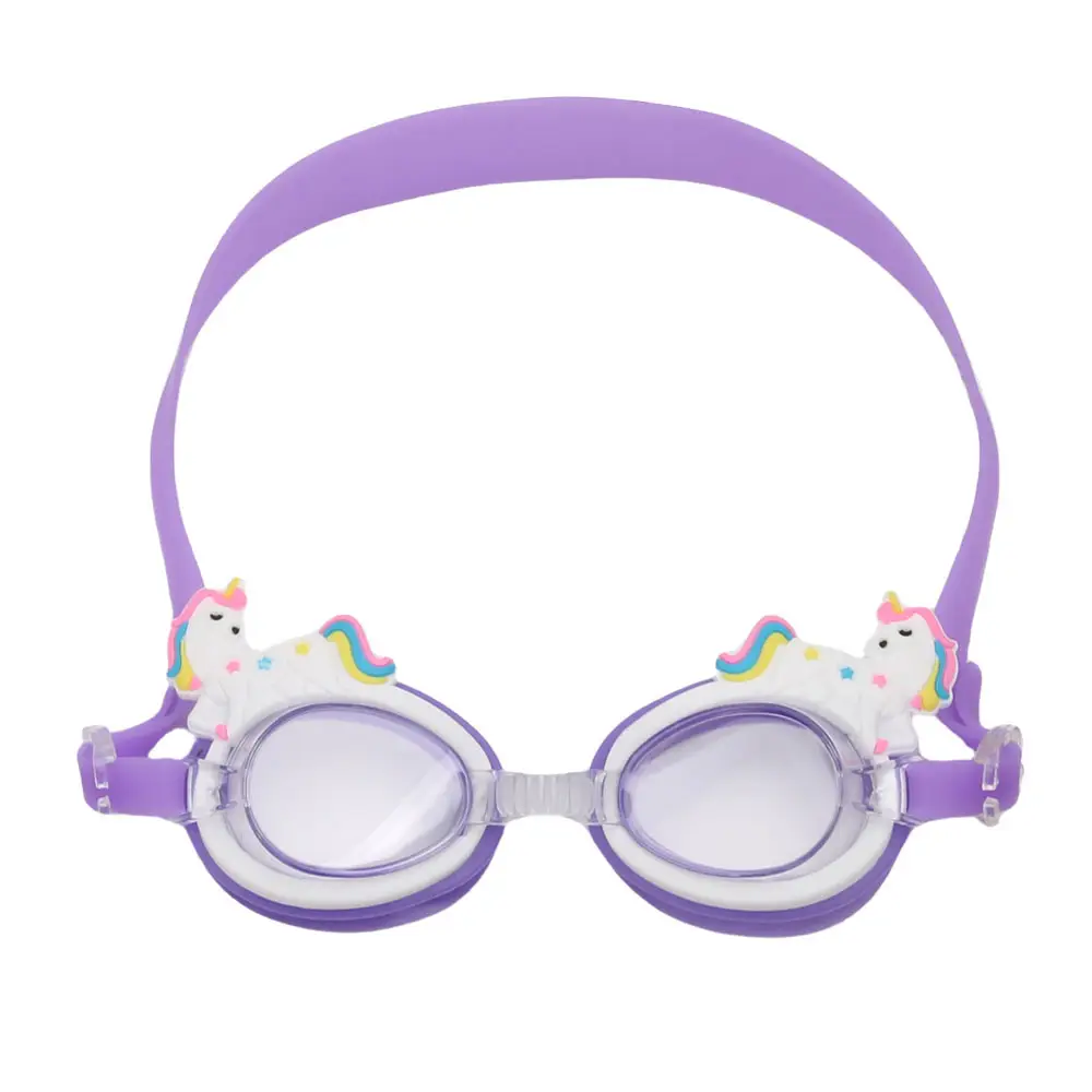 Factory direct selling hot children swimming goggles HD waterproof unicorn crab cartoon swimming goggles cute swimming glasses
